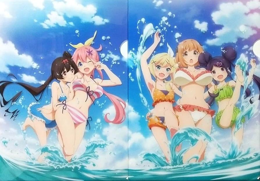 Amazon.co.jp: おちこぼれフルーツタルト 水着2枚セット A4クリア